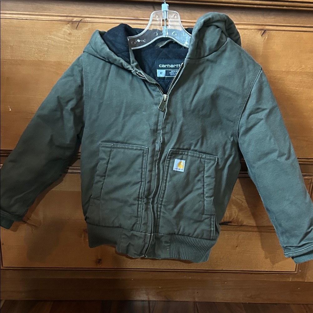 Carhartt Olive Hooded Jacket